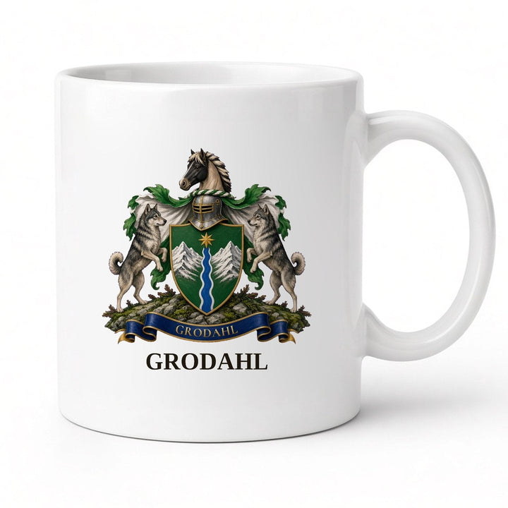 Heritage Mug — Coat of Arms & Surname