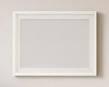 
Laden Sie das Bild in den Galerie-Viewer, Empty matching frame, white, with mount