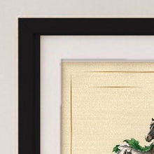 
Carica l'immagine nel visualizzatore di Gallery, Black frame corner detail with conservation mount (illustrative mockup)