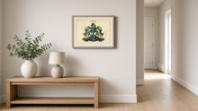 
Carregar imagem no visualizador da galeria, Coat of Arms Only framed, natural, A4 (illustrative)