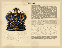 
Cargar imagen en el visor de la galería, Exemple PDF Standard — Famille Dupont : histoire du nom et blason associé (Herald Lab)