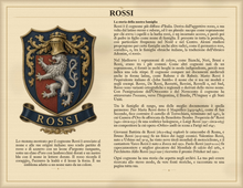 
Cargar imagen en el visor de la galería, Esempio PDF Standard — Famiglia Rossi: storia del cognome e stemma associato (Herald Lab)