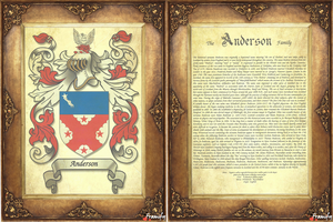 Origin of your Last Name - Heraldic Document